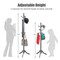 Adjustable Height Free Standing Wooden Coat Rack Tree Perfect for Any Room